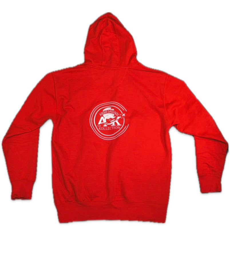 ABOVE GROUNDS INFRA RED HOODIE [RED]